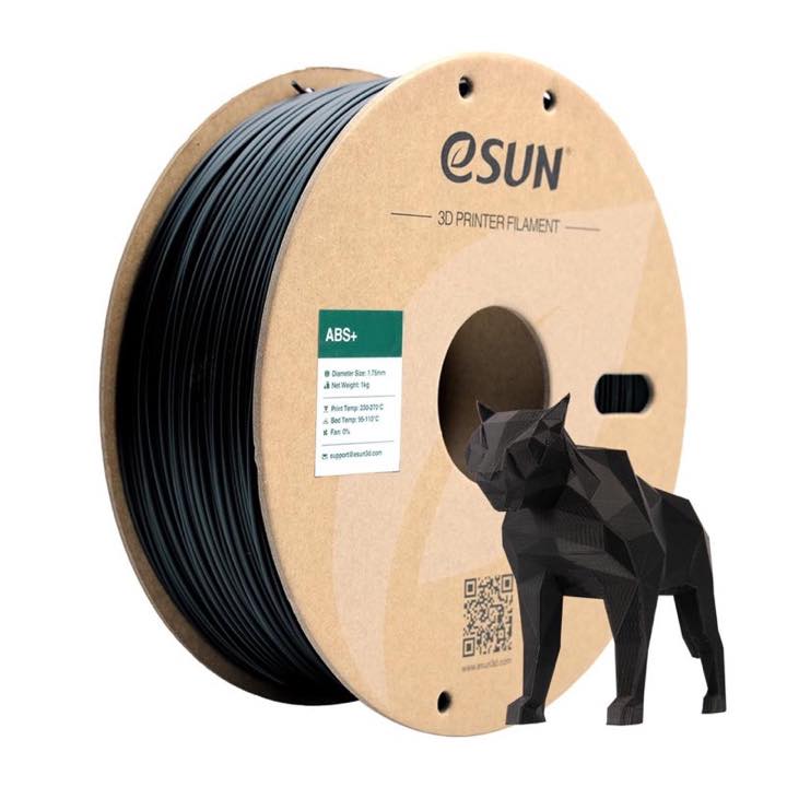 eSUN eSUN ABS+ 1,75 mm Schwarz, 1 kg