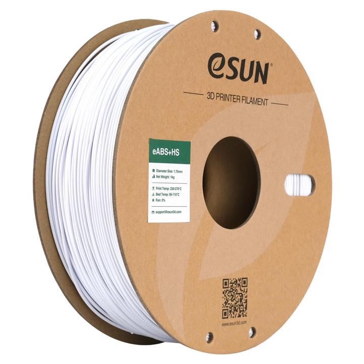 eSUN ABS+HS 1,75 mm Kühles Weiß, 1 kg