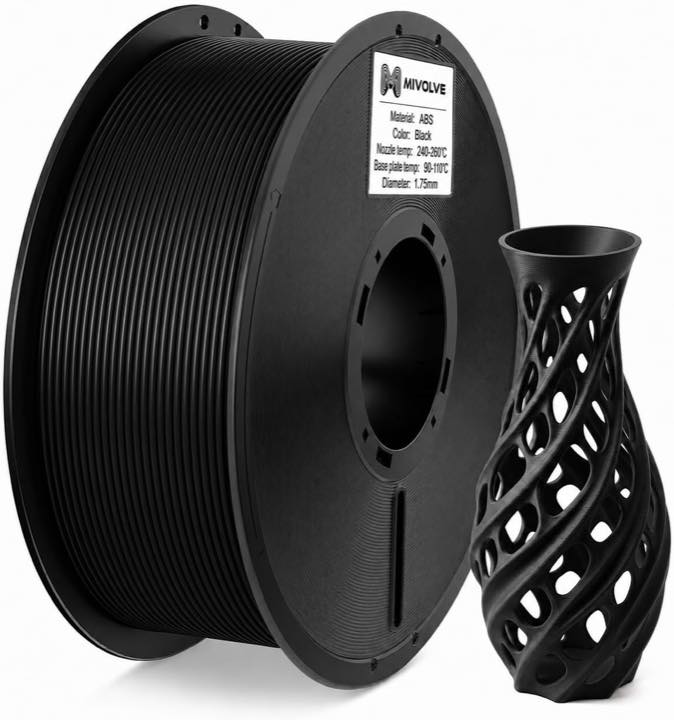 Mivolve ABS 1,75 mm Schwarz, 1 kg