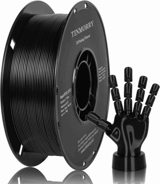 TINMORRY Rapid PETG 1,75 mm Schwarz, 1 kg