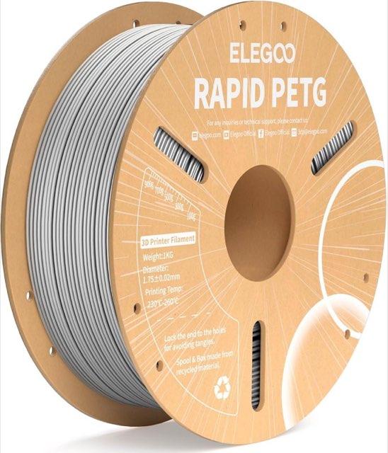 ELEGOO Rapid PETG 1,75 mm Grau, 1 kg
