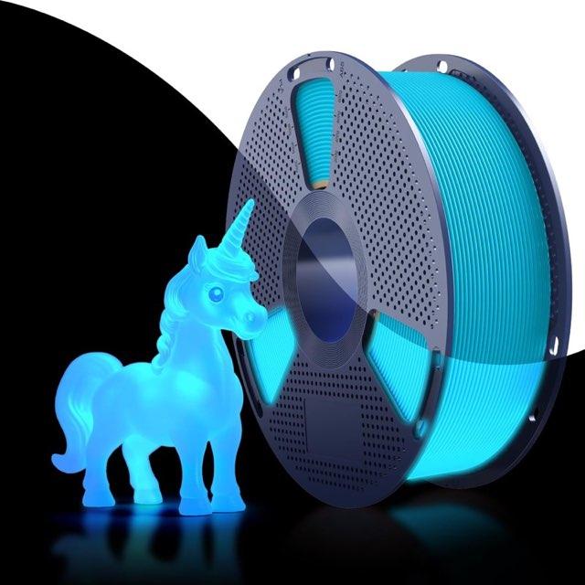 SUNLU PETG Glow 1,75 mm Leuchtend Blau, 1 kg