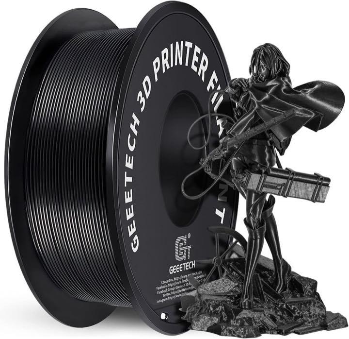 GEEETECH GEEETECH PLA 1,75 mm Schwarz, 1 kg