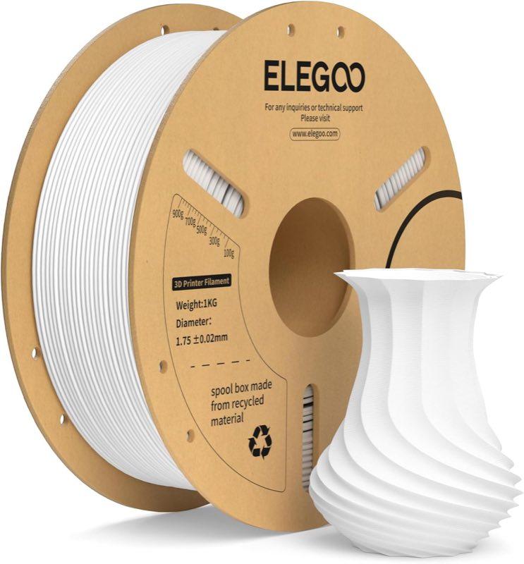 ELEGOO ELEGOO PLA+ 1,75 mm Weiß, 1 kg