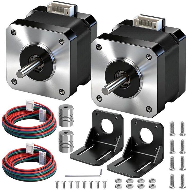 WOOWAIR 2 x NEMA 17, 42 x 42 x 34 mm, mit Halter