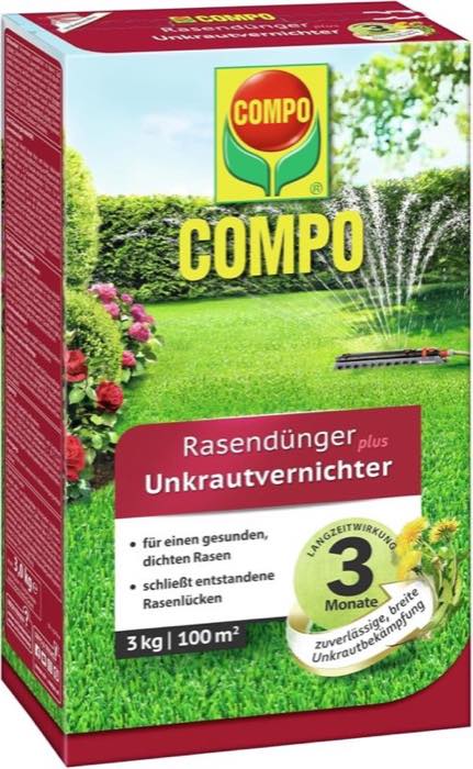 COMPO Rasendünger + Unkrautvernichter · 3 kg