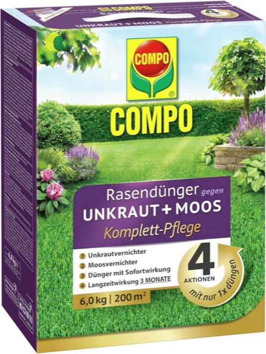 COMPO Unkraut + Moos Komplett-Pflege · 6 kg