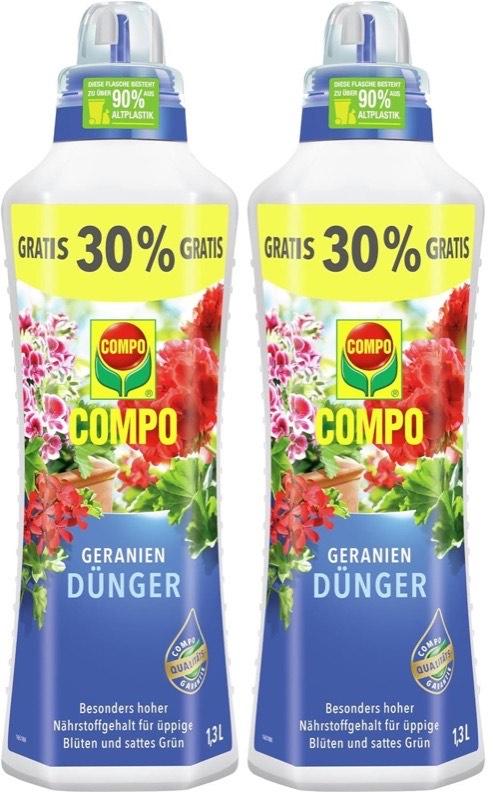 COMPO Geraniendünger · 2 × 1,3 l