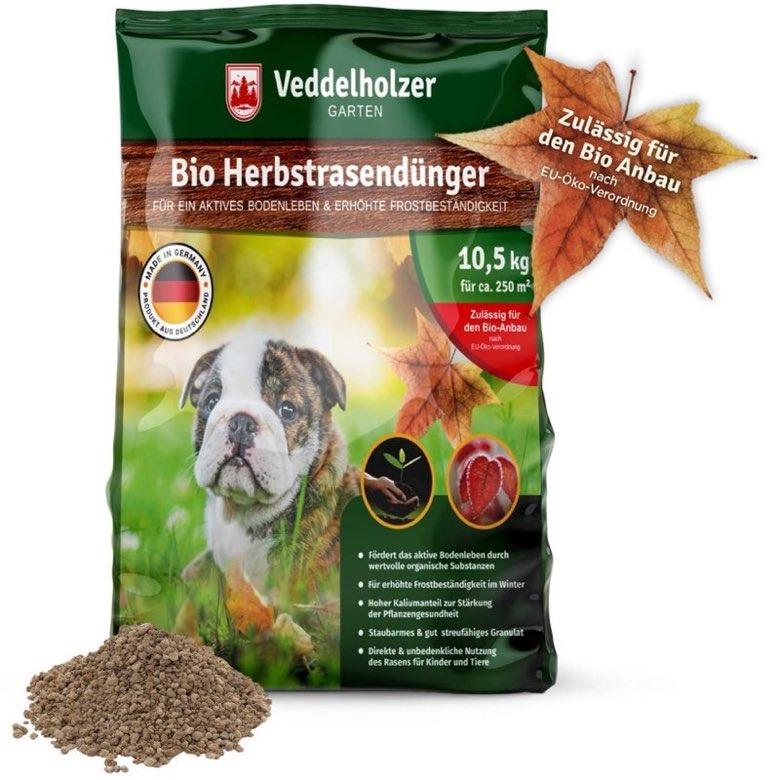 Veddelholzer Bio Herbstrasendünger · NPK 7+3+12 · 10,5 kg