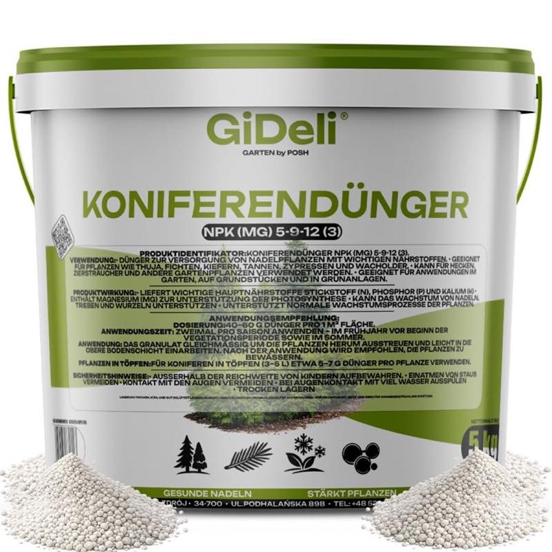 GiDeli Koniferendünger · NPK 5-9-12