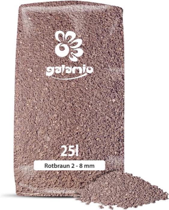 GALAMIO Lavamulch rot-braun fein · 2–8 mm · 25 kg