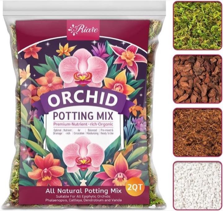 Riare Orchideenerde mit Perlite und Moos · 2 L