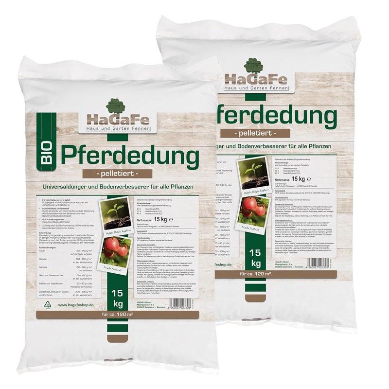 HaGaFe Bio Pferdedung · 30 kg (2×15 kg)
