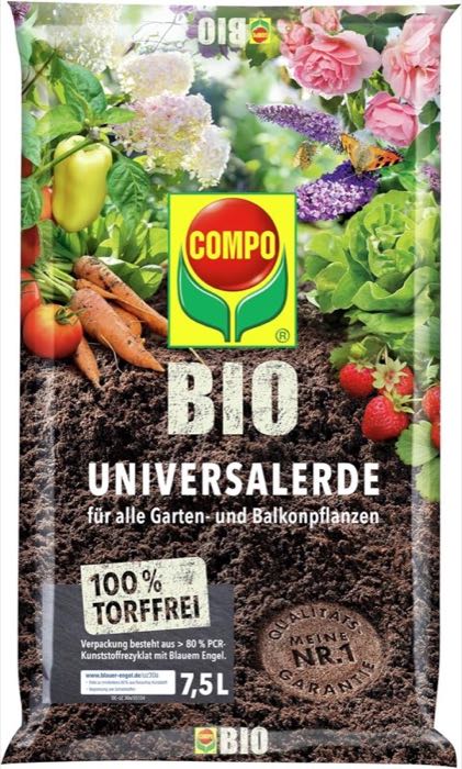 COMPO BIO Universalerde · torffrei · 7,5 L