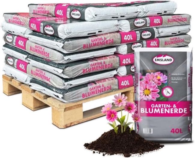 JSM Emsland Garten- & Blumenerde · Palette 20 × 40 L