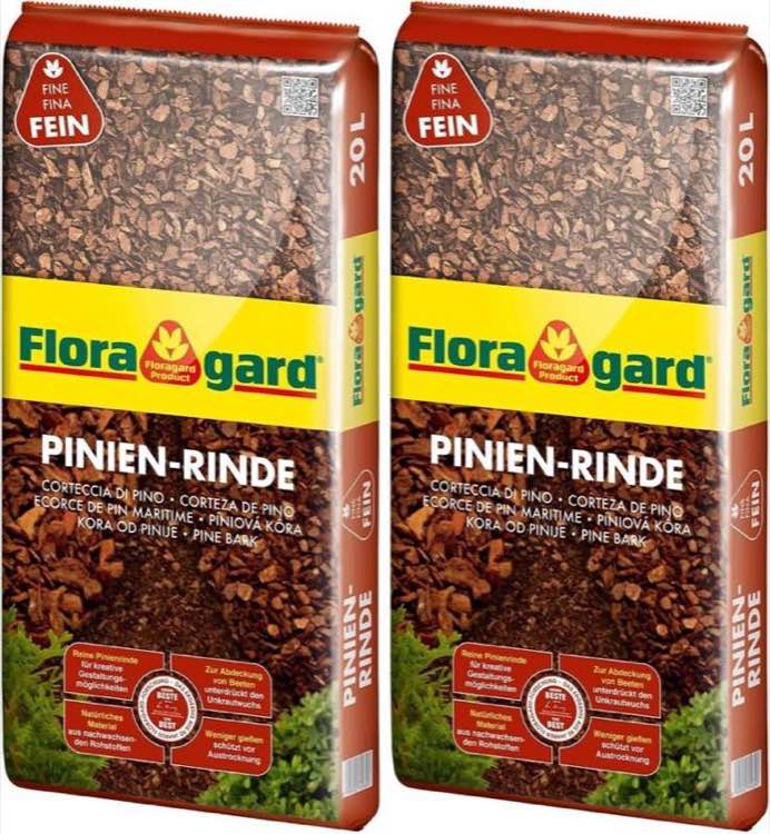 Floragard Pinienrinde · 2–8 mm · 2×20 L