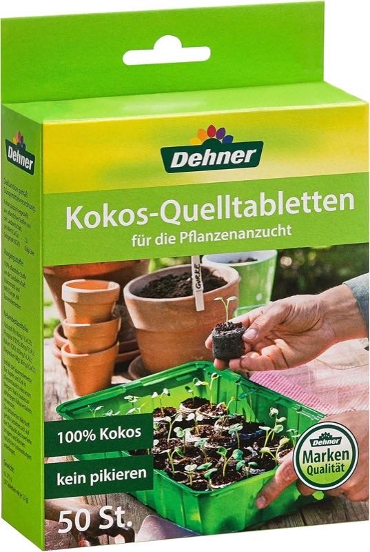 Dehner Kokos-Quelltabletten · 50 Stück