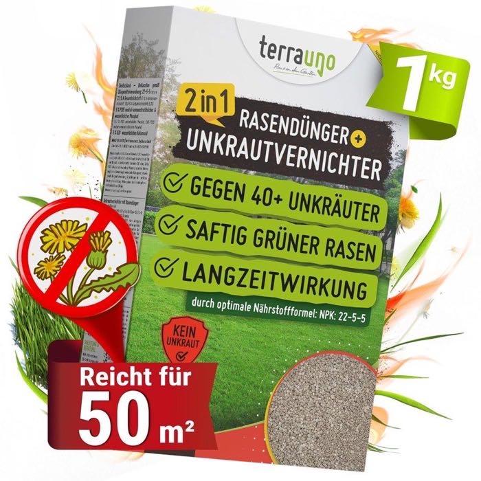 TerraUno TerraUno Rasendünger mit Unkrautvernichter · 1 kg
