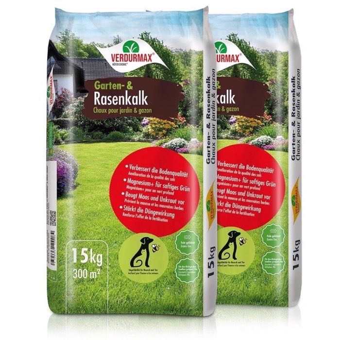 Verdurmax Rasenkalk 2×15 kg