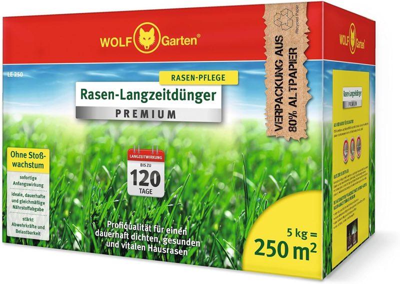 WOLF Garten WOLF Garten Rasen-Langzeitdünger Premium LE 250 · 5 kg