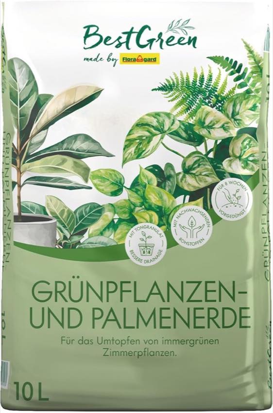 BestGreen Grünpflanzen- & Palmenerde · 10 L