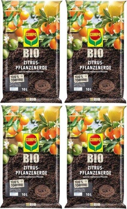 COMPO Bio Zitruspflanzenerde · 4 × 10 L