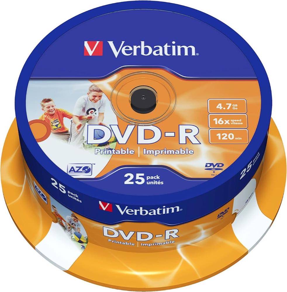 Verbatim DVD-R 1206436, Inkjet, Titel 25er Spindel