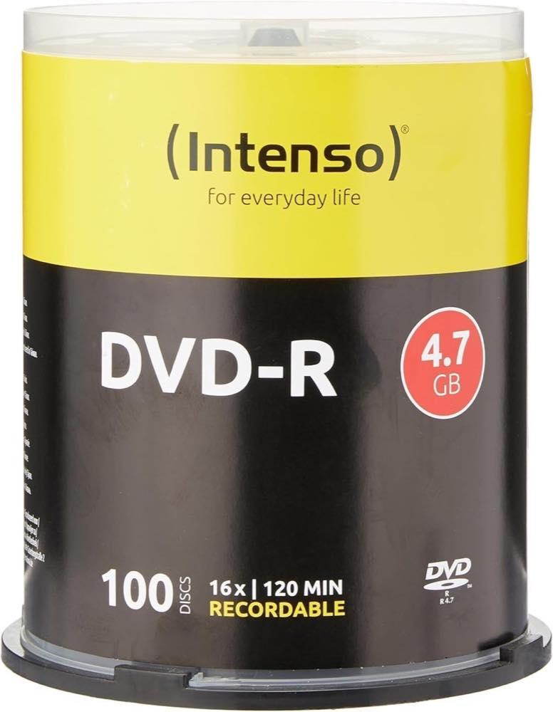 Intenso DVD-R 4101156, 4,7 GB, 16x, 100er Spindel