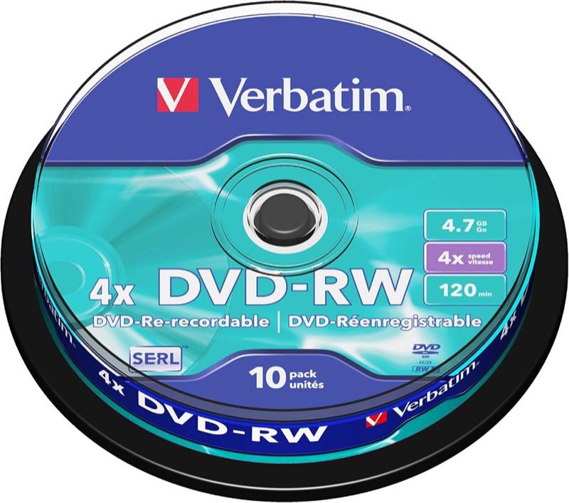 Verbatim DVD-RW 4,7 GB 4x 10er Spindel