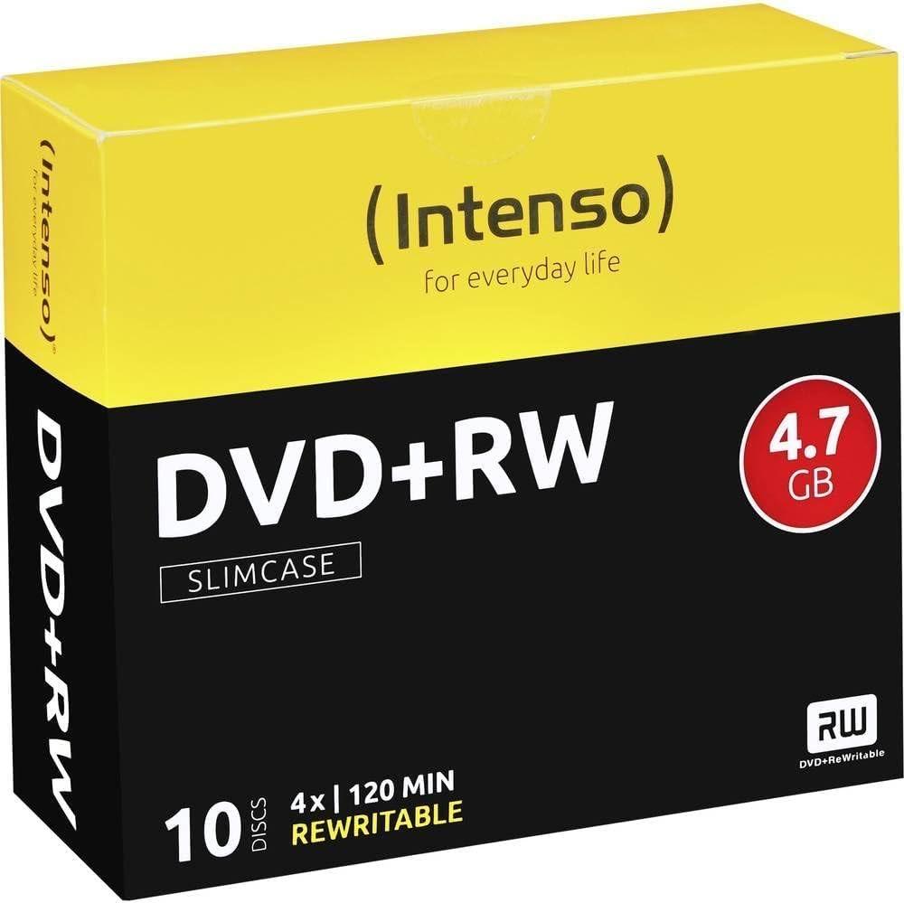 Intenso DVD+RW 4,7 GB 4x 10er Slim Case