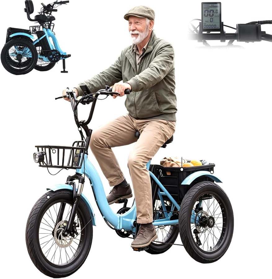 18-Zoll-Klapp-Elektrodreirad, Modell 8ciozt