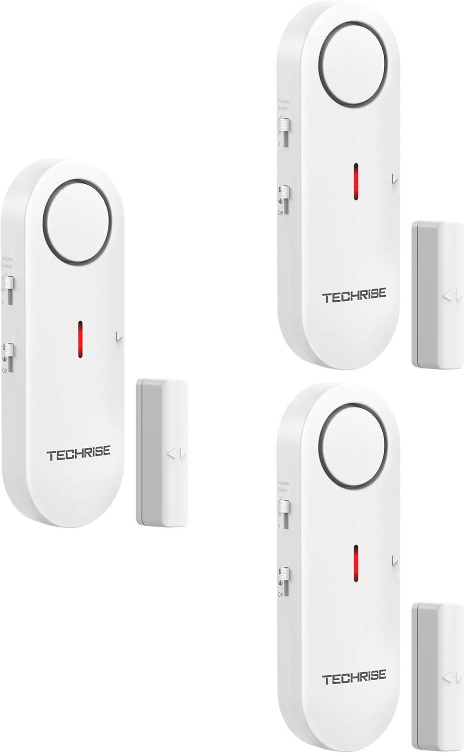 TechRise Fenster-/Türalarm 98 dB (3er)