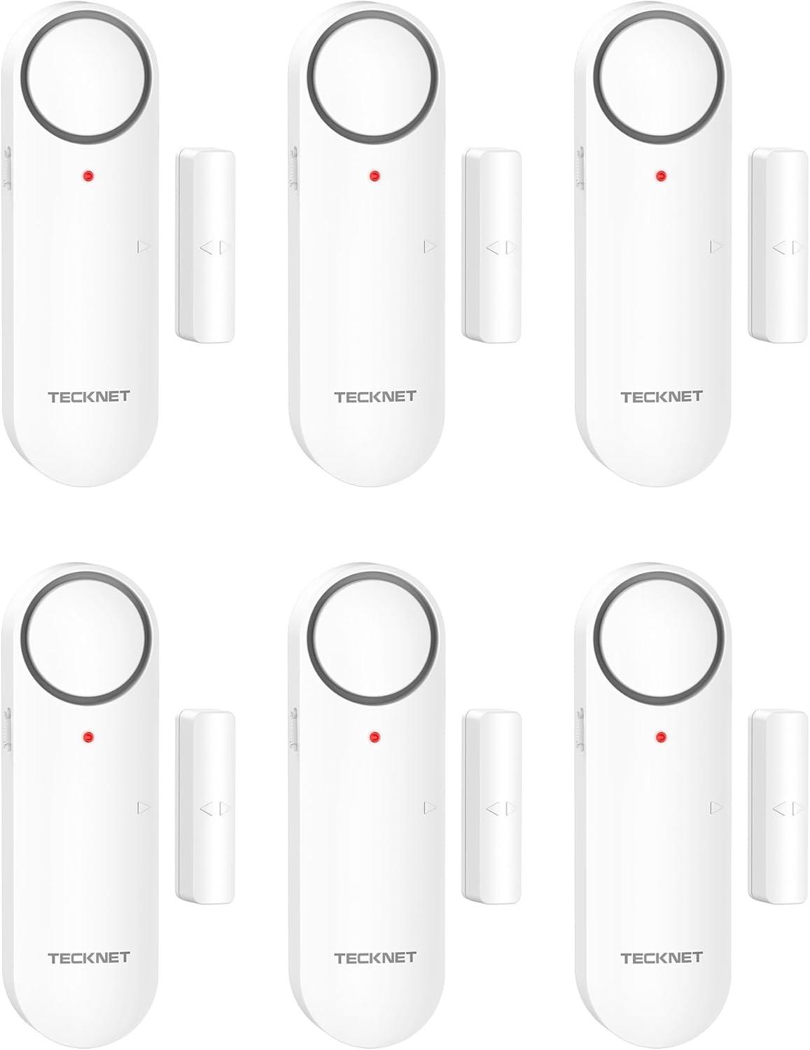 TECKNET Fensteralarm AAA mit LED (6er)