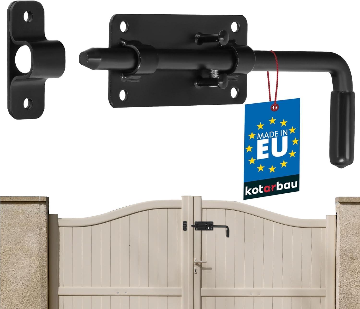 KOTARBAU Bolzenriegel 220 mm schwarz