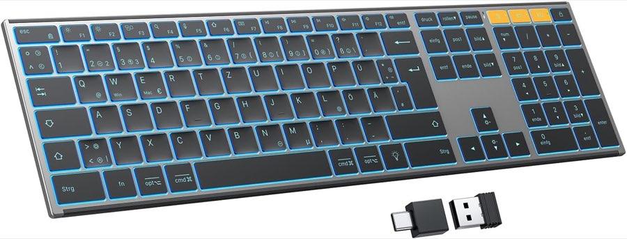 OMOTON Bluetooth Metall, QWERTZ