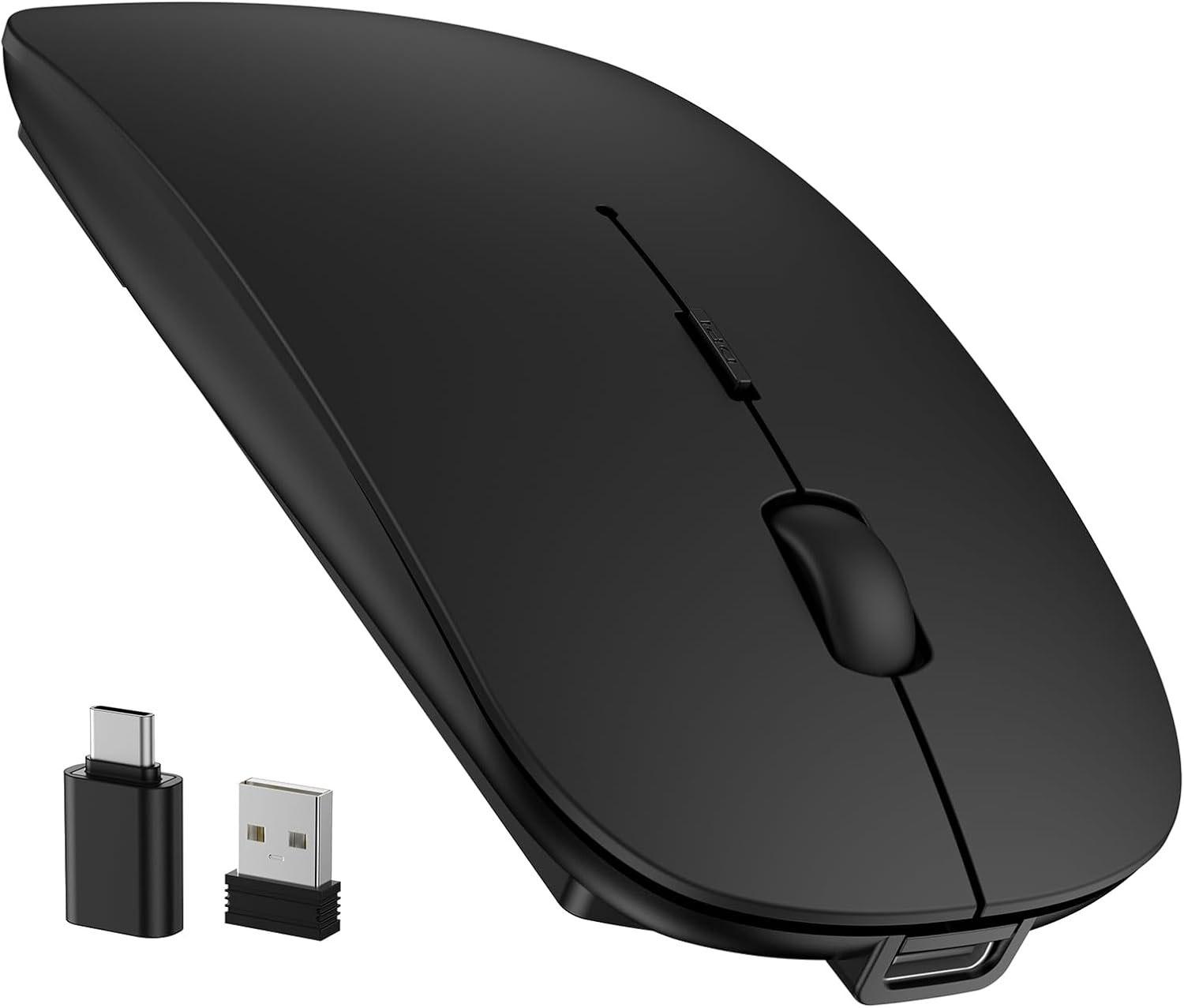 TECKNET Bluetooth-Maus mit USB-C und USB-A