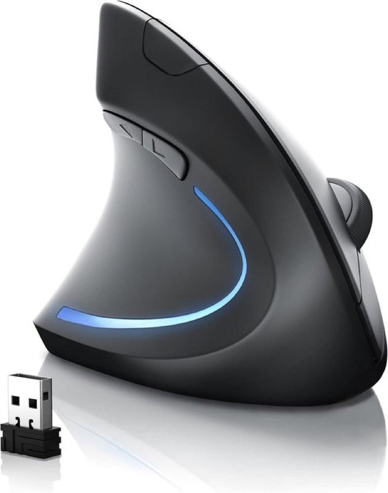 CSL Vertikalmaus Bluetooth und Funk, Linkshänder