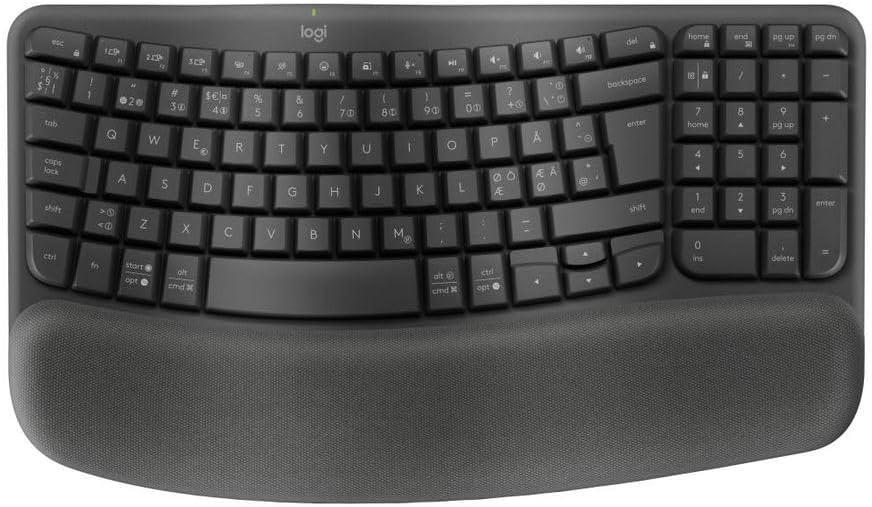 Logitech Wave Keys, Grafit, skandinavisches QWERTY