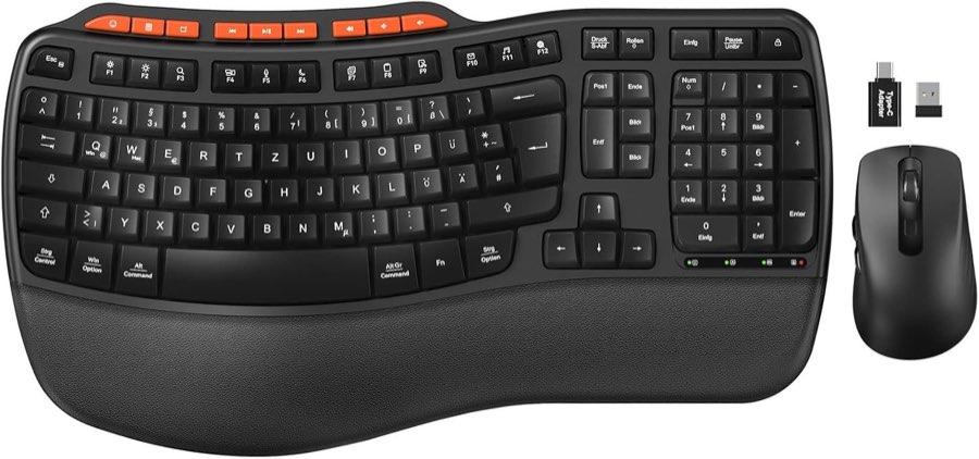 SABLUTE MA31, Wave-Tastatur mit Maus, kabellos