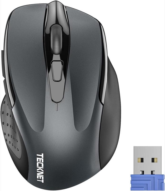 TECKNET M003 Funkmaus, grau