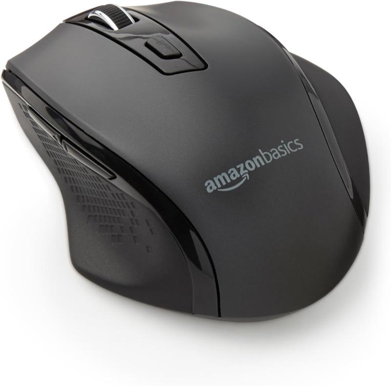 Amazon Basics Funkmaus, schwarz