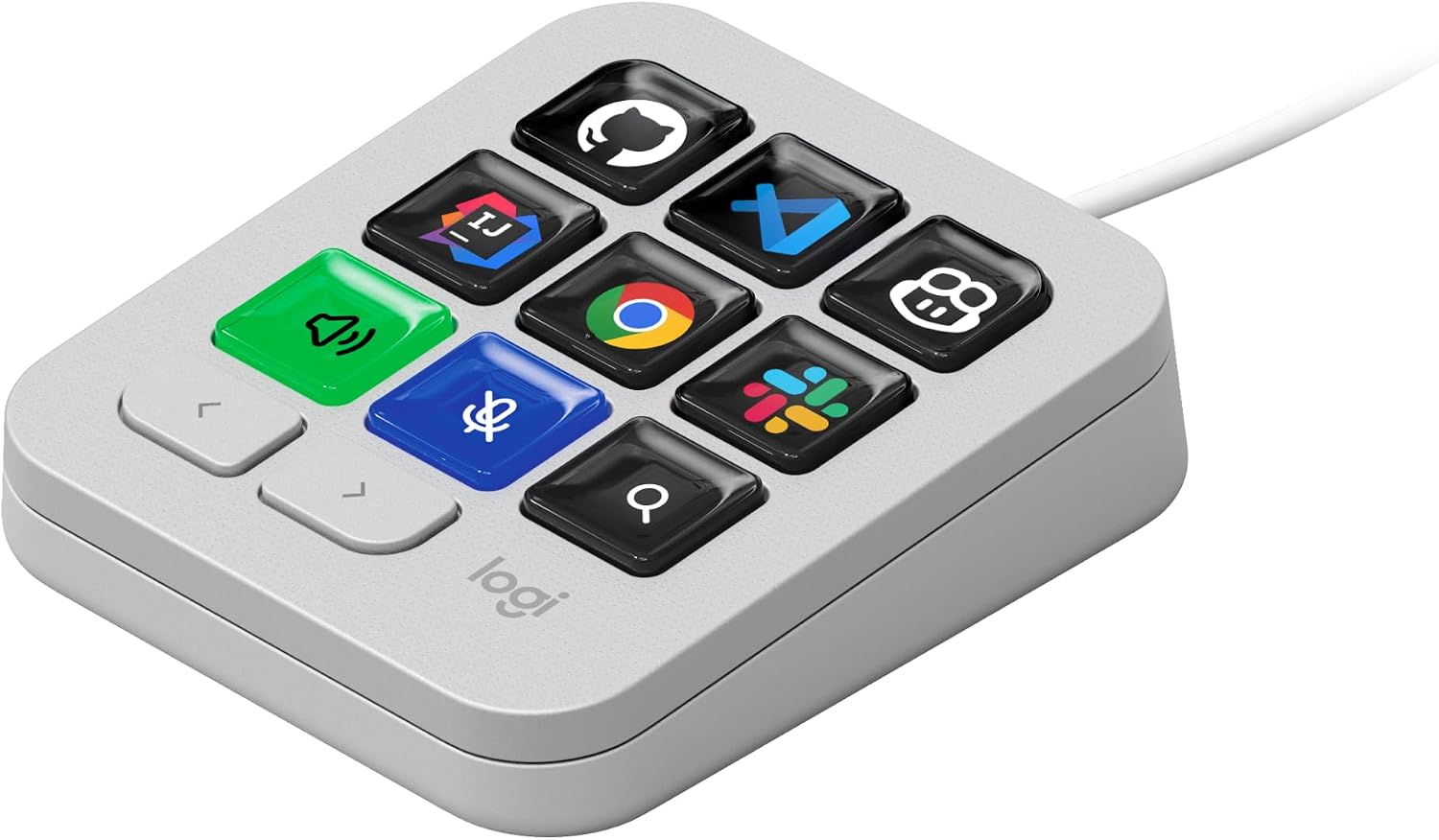 Logitech MX Keypad Hellgrau