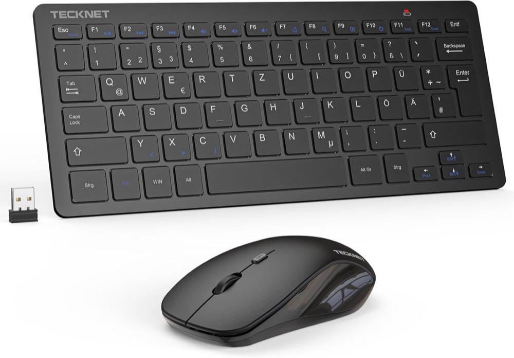 TECKNET Tastatur-Maus-Set Mini