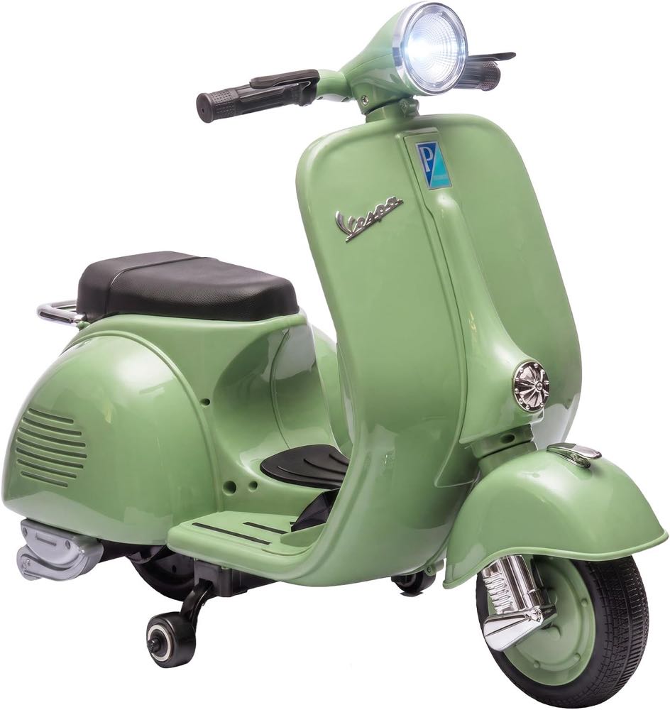 AIYAPLAY Vespa 6V Elektromotorrad mit Lithium-Akku
