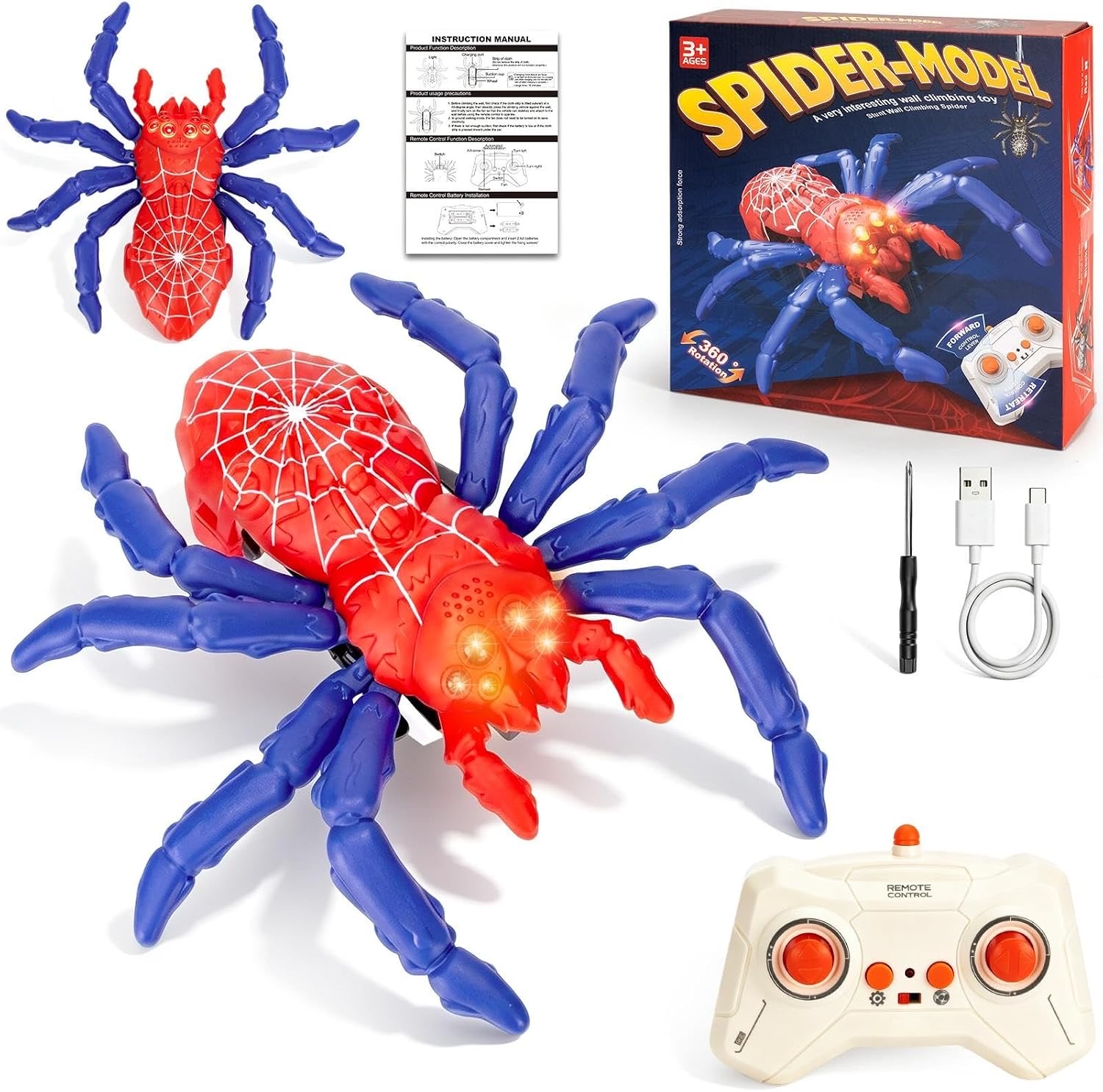 K KERNOWO Wandkletter-Spinne