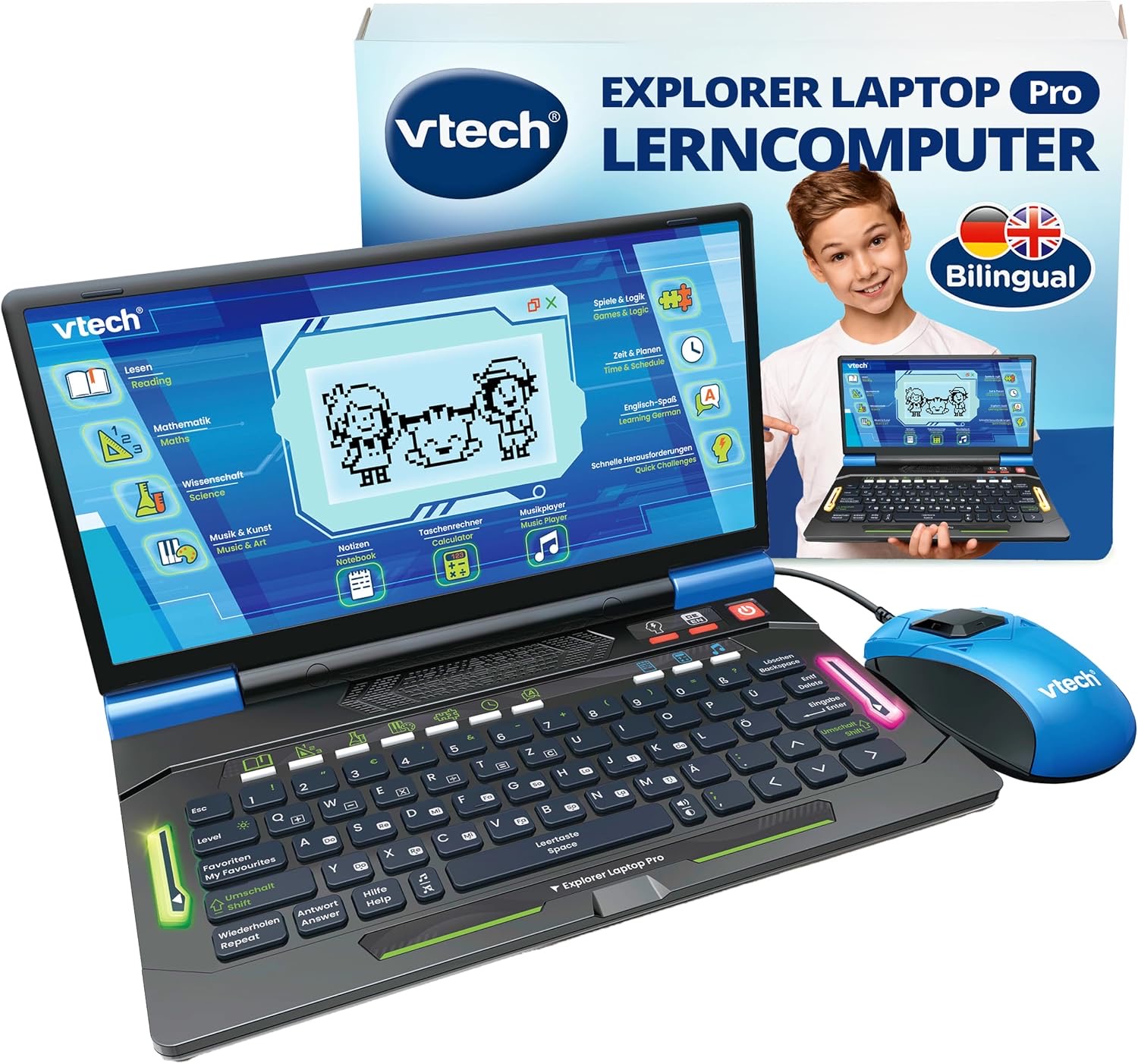 VTech VTech Explorer Laptop Pro – Lerncomputer mit 164 Spielen