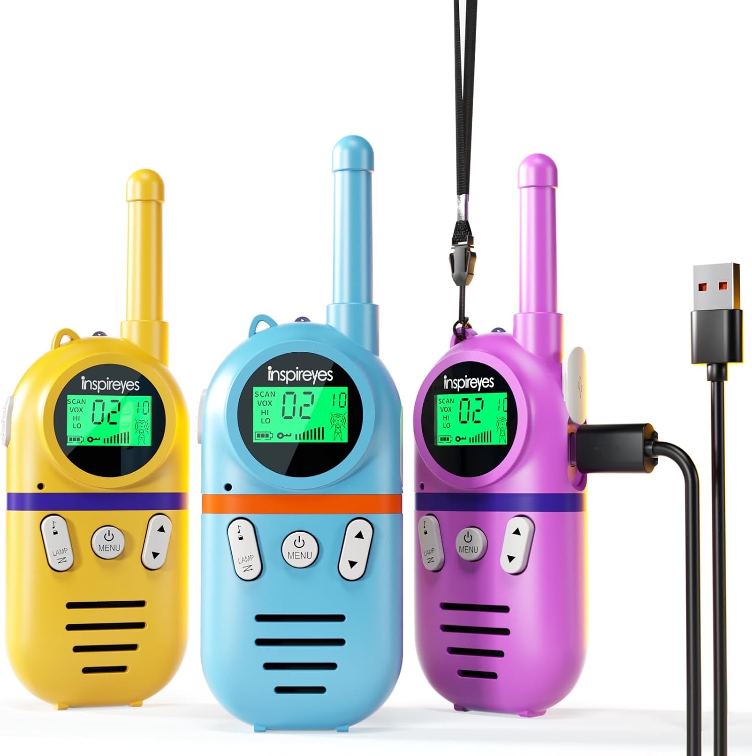 Inspireyes Inspireyes GL-568 Walkie-Talkie 3er-Set