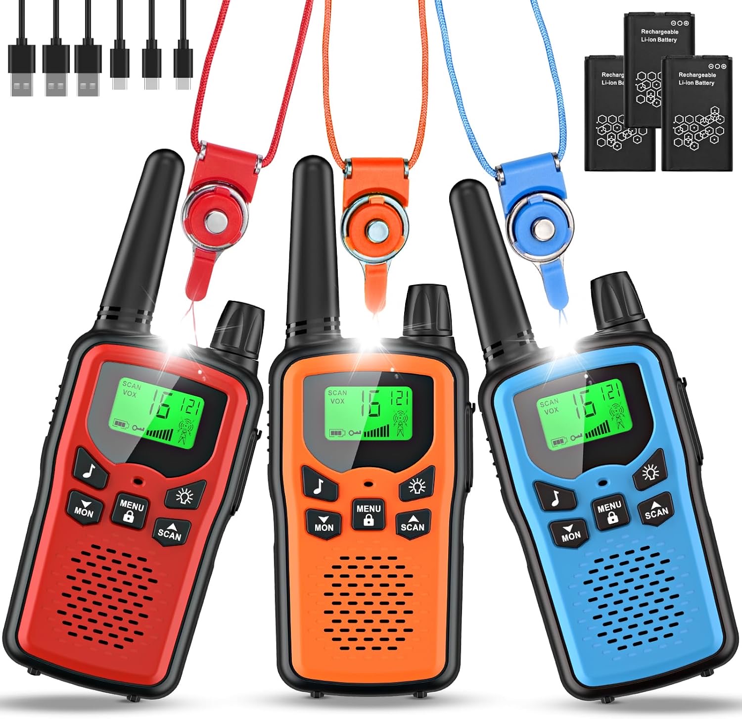 Rabigala T8A Walkie-Talkie 3er-Set