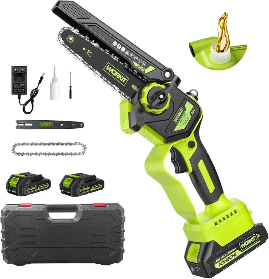 WORKIT Mini-Kettensäge 5 Zoll