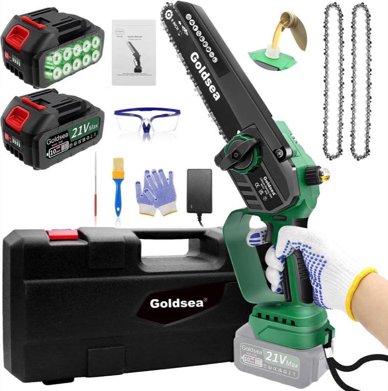 GOLDSEA Mini-Kettensäge 8 Zoll